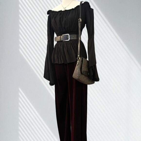 Alex Evenings Vintage Velvet Pants - Picture 1 of 5